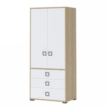 Bútor webáruház Vác Dunakeszi bútorboltok Sarokszekrény 2D3S Kiki G23-BK/KI-15 beech/white