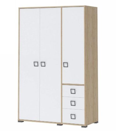 Bútor webáruház Vác Dunakeszi bútorboltok Sarokszekrény 3D3S Kiki G33-BK/KI-15 beech/white