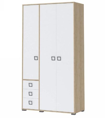 Bútor webáruház Vác Dunakeszi bútorboltok Sarokszekrény 3D3S Kiki P33-BK/KI-15 beech/white