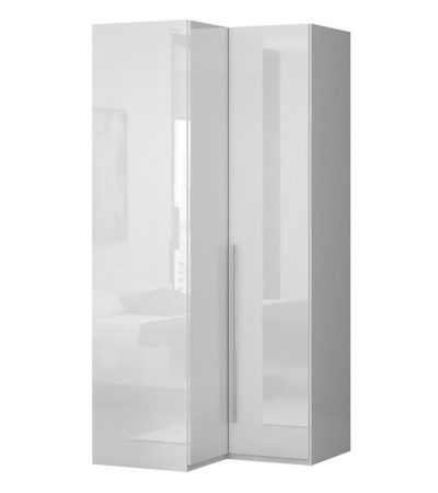 Bútor webáruház Vác Dunakeszi bútorboltok Sarokszekrény Piano PUG/PN-70/KA/70 crystal white