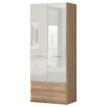 Bútor webáruház Vác Dunakeszi bútorboltok Szekrény 2d2s Gala p22/gl pacific walnut/beige