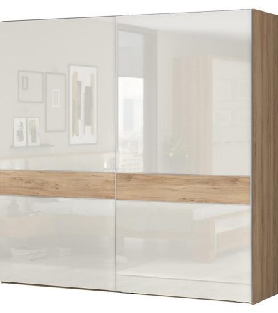 Bútor webáruház Vác Dunakeszi bútorboltok Szekrény 2d Gala pk181/gl pacific walnut/beige