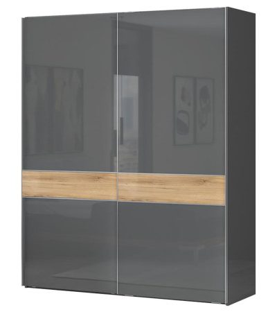 Bútor webáruház Vác Dunakeszi bútorboltok Szekrény 2d Onyx pk181/on pacific walnut/anthracit