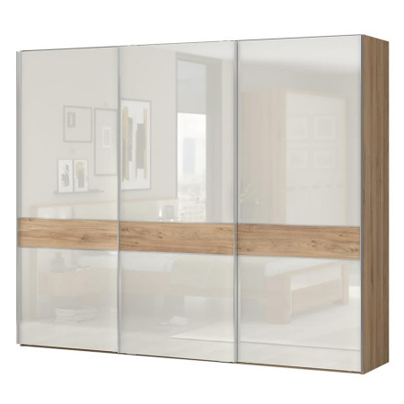 Bútor webáruház Vác Dunakeszi bútorboltok Szekrény 3d Gala pk281/gl pacific walnut/beige