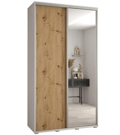 Bútor webáruház Vác Dunakeszi bútorboltok Szekrény 45 Canaris 3 130 fehér/artisan/silver