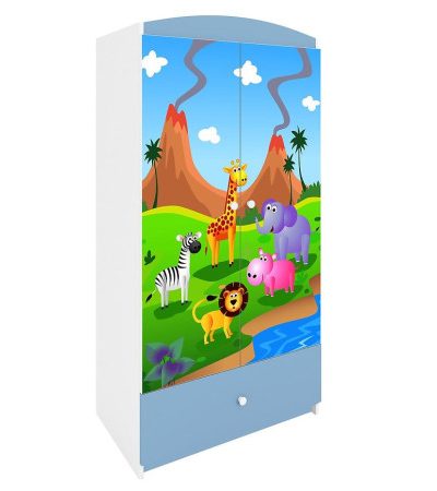 Bútor webáruház Vác Dunakeszi bútorboltok Szekrény Babydreams Kék – Safari