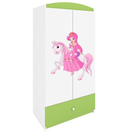 Bútor webáruház Vác Dunakeszi bútorboltok Szekrény Babydreams Zöld – Hercegnő 1