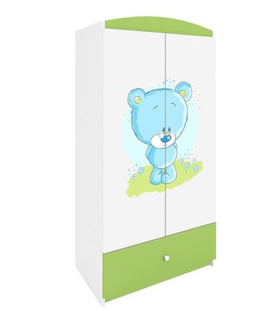 Bútor webáruház Vác Dunakeszi bútorboltok Szekrény Babydreams Zöld – Medve Kék