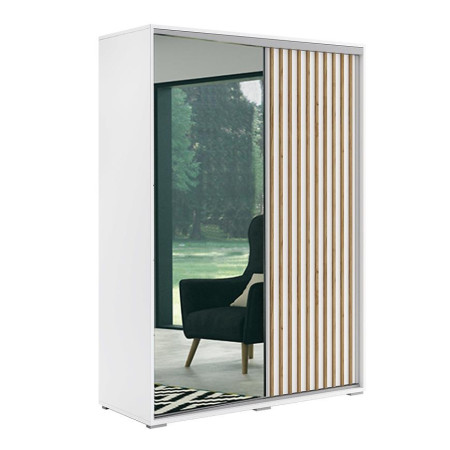 Bútor webáruház Vác Dunakeszi bútorboltok Szekrény Kair fehér/lamel arany craft 150x215x62 Bútor webáruház Vác Dunakeszi bútorboltok Szekrény Kair fehér/lamel arany craft 150x215x62