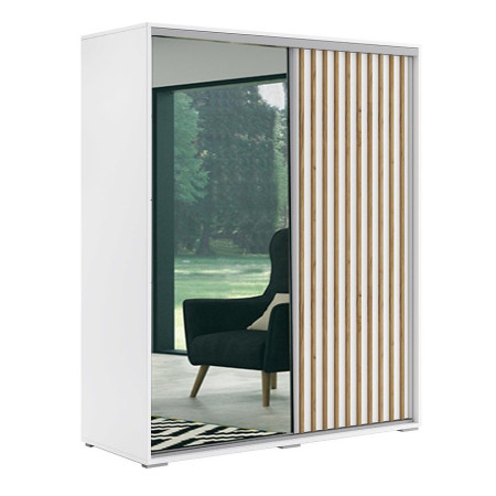 Bútor webáruház Vác Dunakeszi bútorboltok Szekrény Kair fehér/lamel arany craft 200x215x62 Bútor webáruház Vác Dunakeszi bútorboltok Szekrény Kair fehér/lamel arany craft 200x215x62