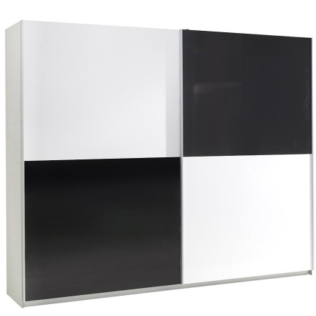 Bútor webáruház Vác Dunakeszi bútorboltok Szekrény Lux 4 244 cm fekete/fehér Bútor webáruház Vác Dunakeszi bútorboltok Szekrény Lux 4 244 cm fekete/fehér