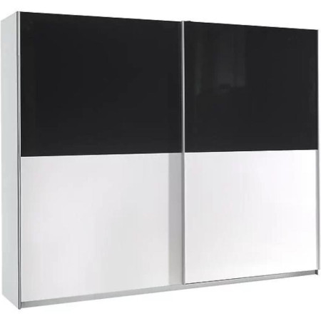 Bútor webáruház Vác Dunakeszi bútorboltok Szekrény Lux 6 fehér fényes/fekete fényes 244 cm Bútor webáruház Vác Dunakeszi bútorboltok Szekrény Lux 6 fehér fényes/fekete fényes 244 cm