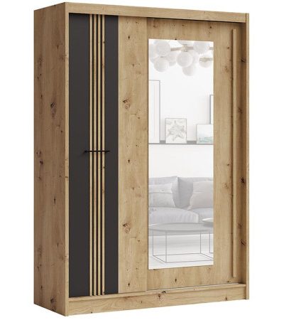 Bútor webáruház Vác Dunakeszi bútorboltok Szekrény Molto ML-150 artisan/fekete