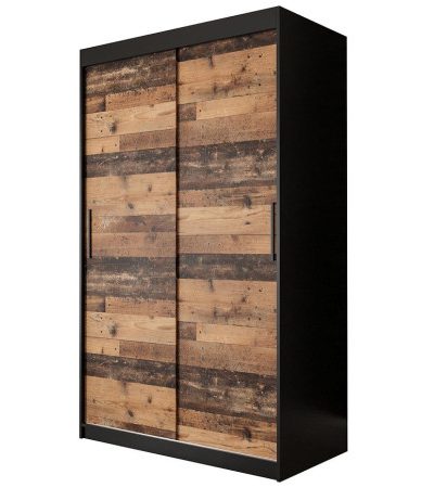 Bútor webáruház Vác Dunakeszi bútorboltok Szekrény Old Wood T 120 Fekete/Old Style