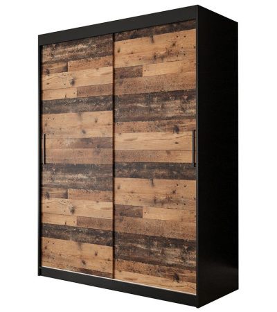 Bútor webáruház Vác Dunakeszi bútorboltok Szekrény Old Wood T 150 Fekete/Old Style