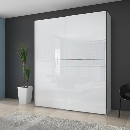 Bútor webáruház Vác Dunakeszi bútorboltok Szekrény Piano PK181/PN-70/KA/70 crystal white