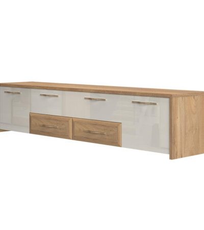 Bútor webáruház Vác Dunakeszi bútorboltok Szekrény RTV Gala TV220-2K4F/GL pacific walnut/beige