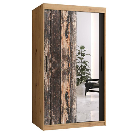 Bútor webáruház Vác Dunakeszi bútorboltok Szekrény Rustic II 100 tölgy artisan/tükör