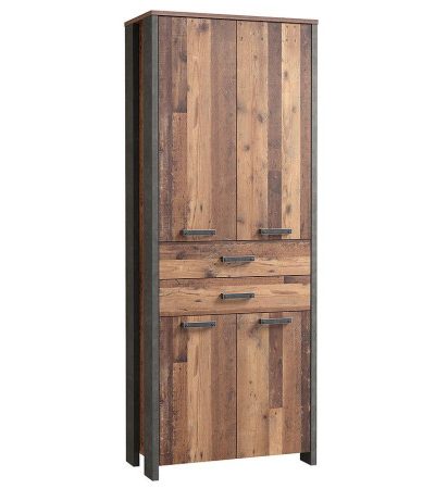 Bútor webáruház Vác Dunakeszi bútorboltok Szekrény Symmach 2S4D old-wood vinteage/Konkrét