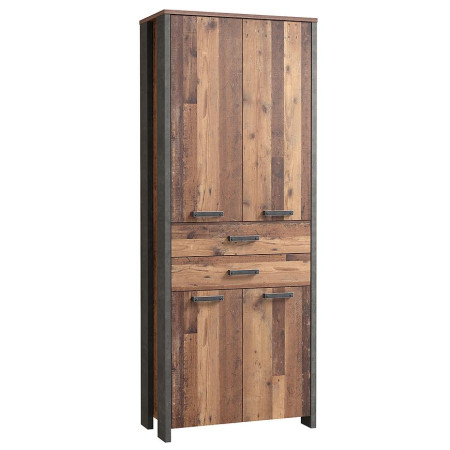 Bútor webáruház Vác Dunakeszi bútorboltok Szekrény Symmach 2S4D old-wood vinteage/Konkrét