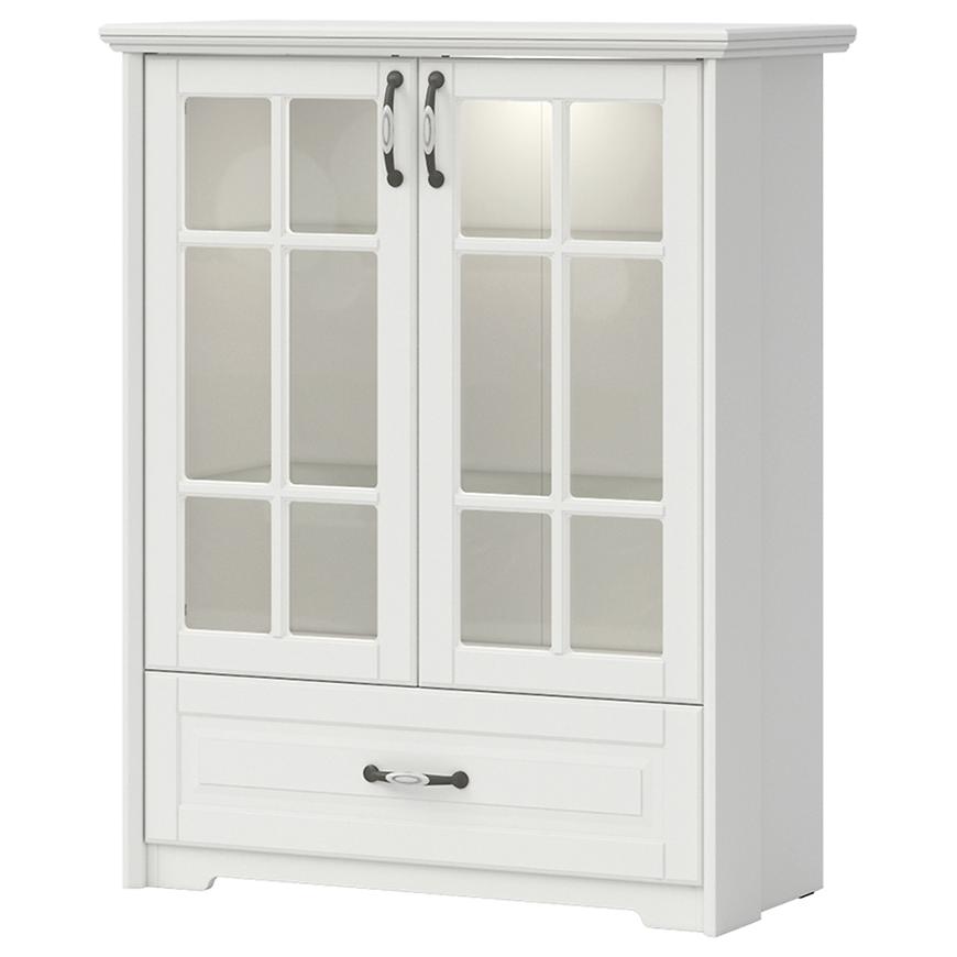 Bútor webáruház Vác Dunakeszi bútorboltok Vitrin Evergreen EG-K21S polar pine/ivory