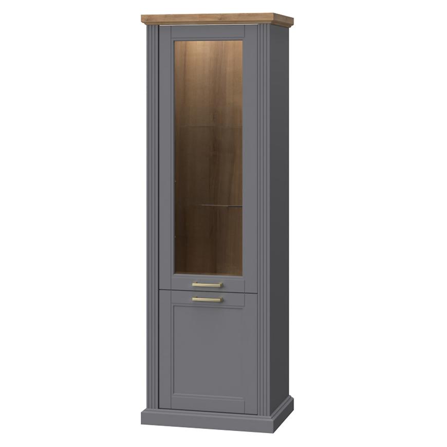 Bútor webáruház Vác Dunakeszi bútorboltok Vitrin Tara-V2SV graphite/pacific walnut