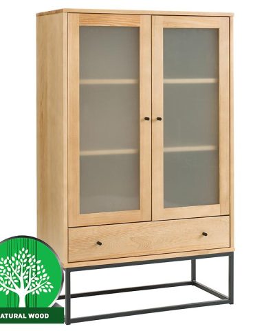 Bútor webáruház Vác Dunakeszi bútorboltok Vitrine Logan fenyő lakk